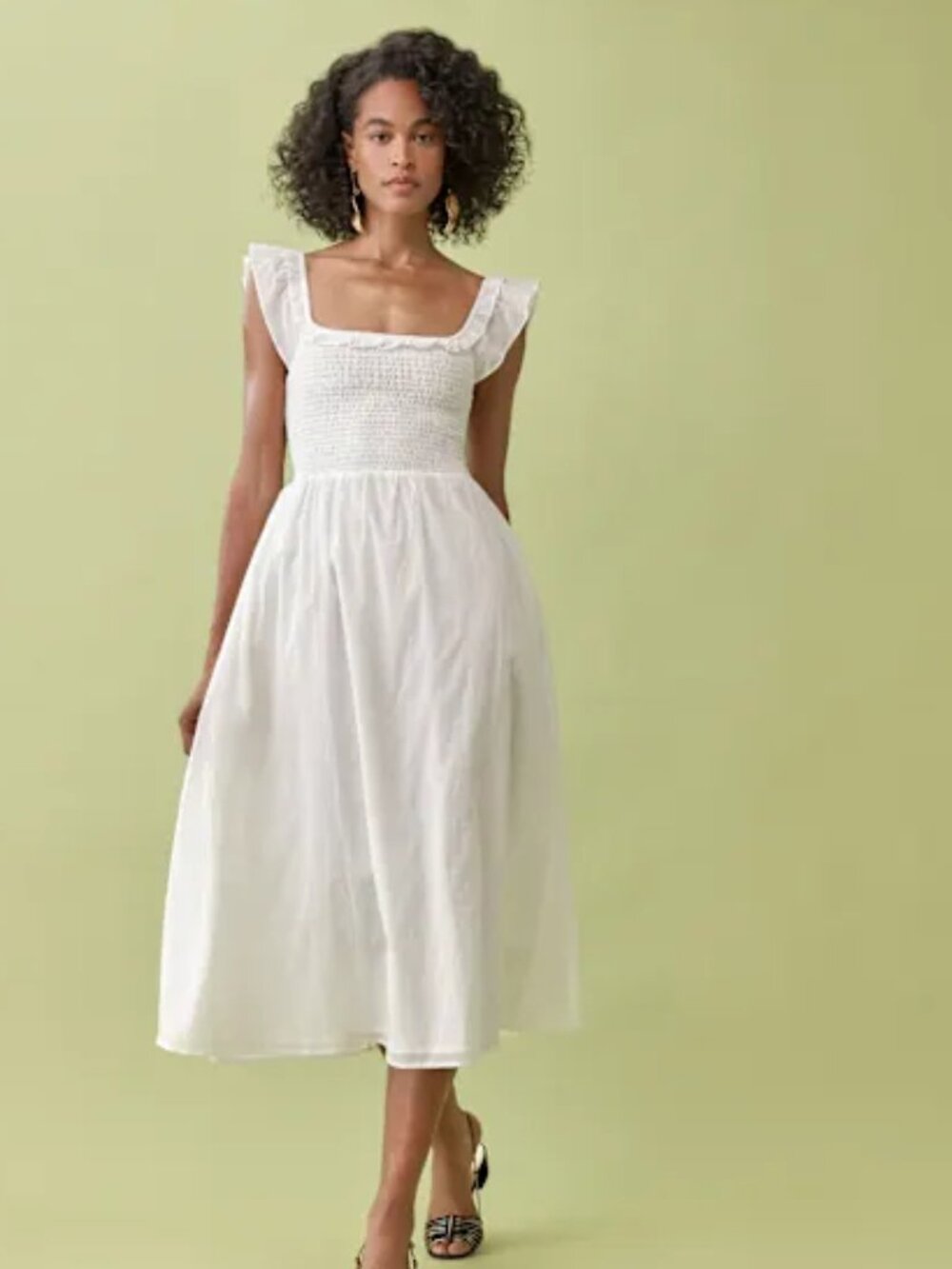 Reformation Noreen Dress Ivory - Size L